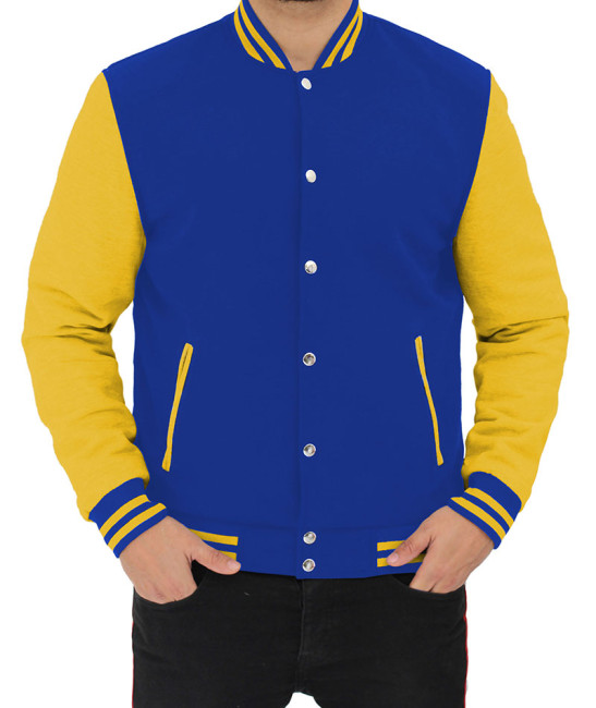Blue And Yellow Varsity Jacket | Letterman Jacket