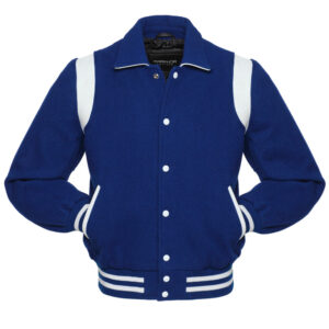 Blue Wool Varsity Jacket
