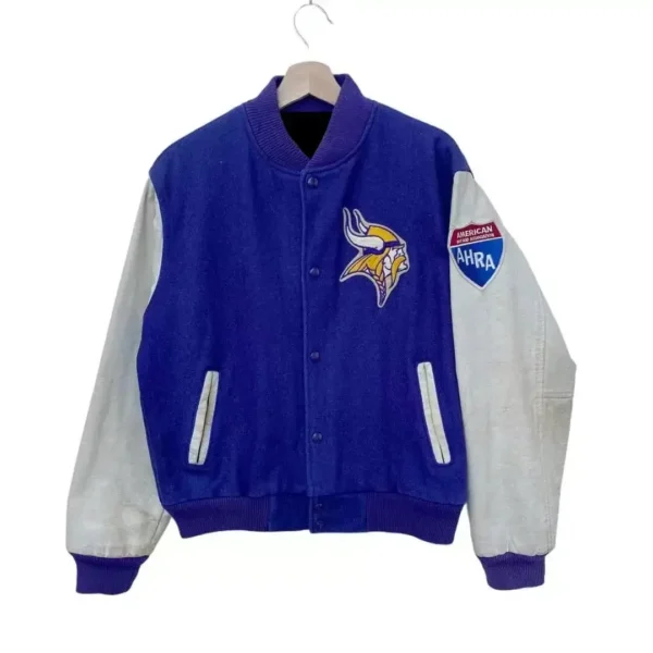Vintage Minnesota Vikings Jeff Hamilton Varsity Jacket