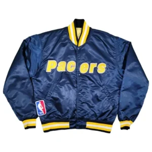 80’s Indiana Pacers Navy Satin Jacket