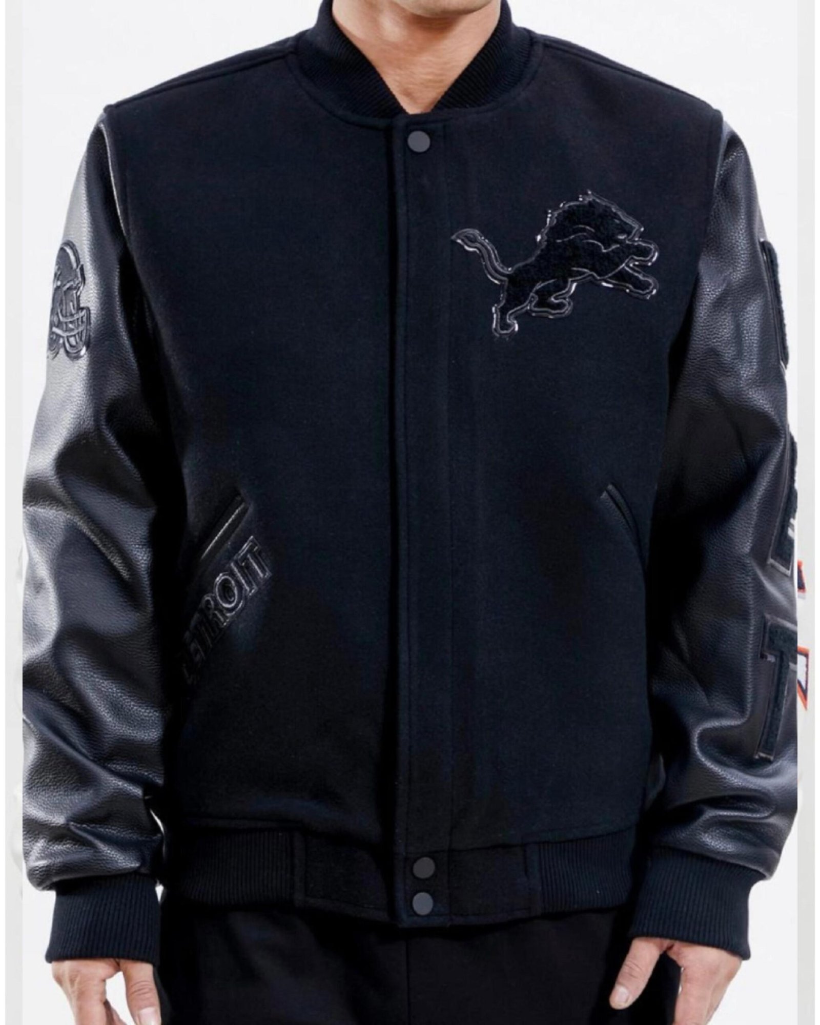Pro Standard Detroit Lions Varsity Black Jacket