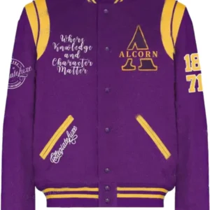 Alcorn Purple Varsity Jacket