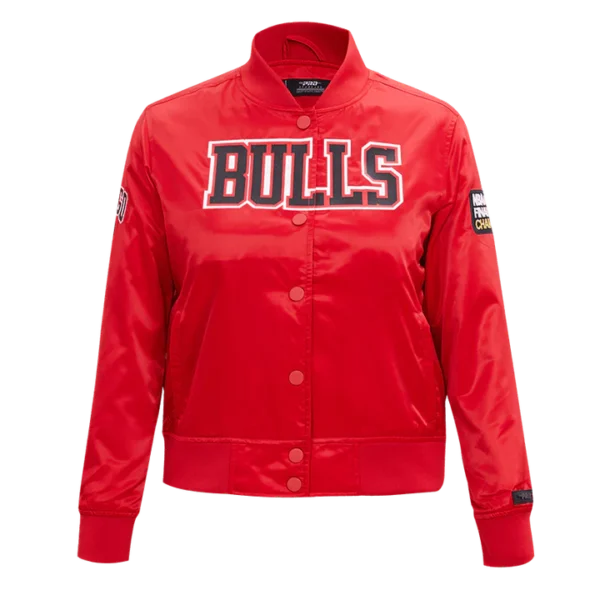 Chicago Bulls Classic Satin Varsity Jacket