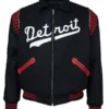 1950 Detroit Stars Black Wool Varsity Jacket