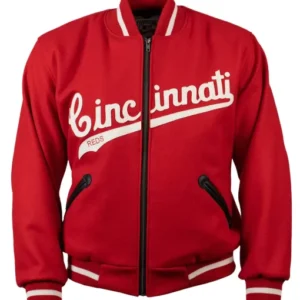 1969 Cincinnati Reds Varsity Red Wool Jacket