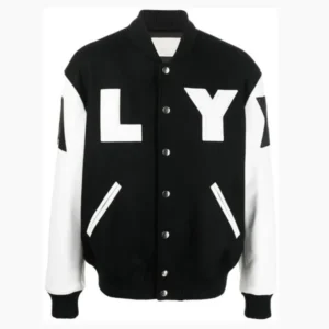 Alyx Black And White Varsity Jacket