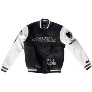 Bartel Baltimore Ravens NFL Black Varsity Jacket With Patches