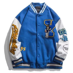 Bear Blue Varsity Jacket