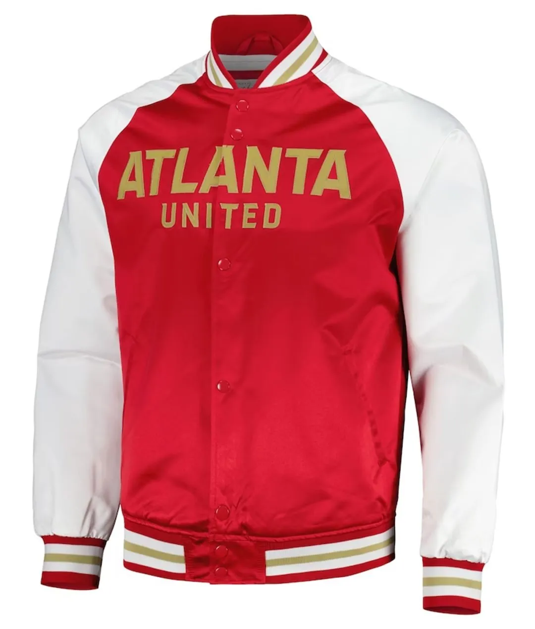 Atlanta United FC Red and White Satin Jacket
