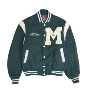All Star Wool Letterman Green Varsity Jacket