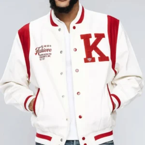 Kappa Alpha Psi World’s Greatest Frat Varsity White Wool Jacket