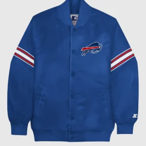 Buffalo Bills Varsity Satin Full-Snap Jacket