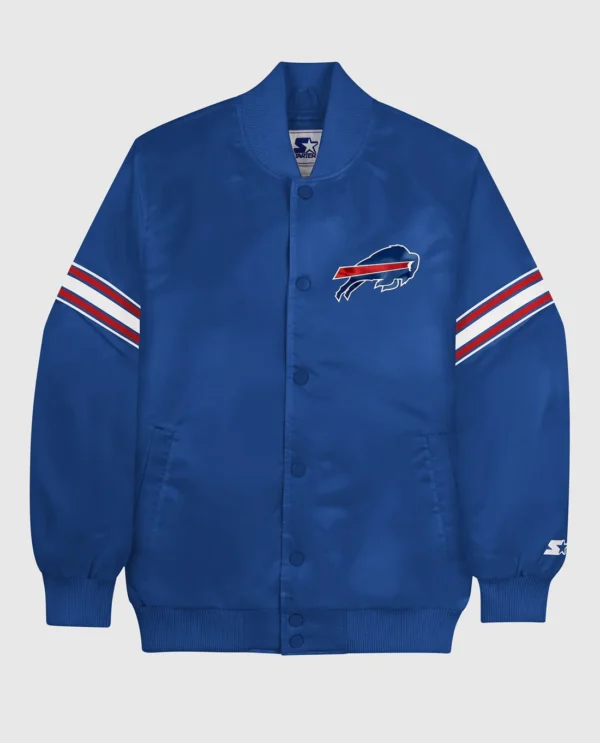 Buffalo Bills Varsity Satin Full-Snap Jacket
