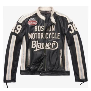 Boston Blauer American Night Jeremy Piven Biker Jacket