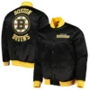 Boston Bruins Black Heavyweight Satin Jacket