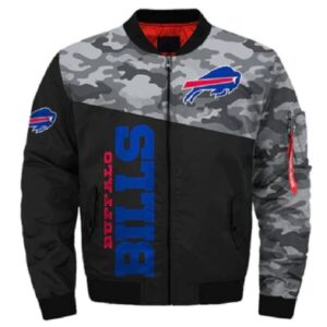 Buffalo Bills Camo Varsity Jacket