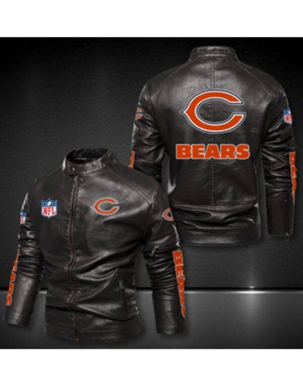 Chicago Bears Leather Winter Jacket