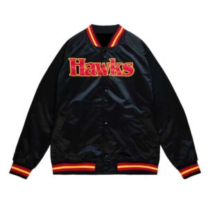 NBA Atlanta Hawks Navy Satin Jacket