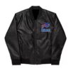 NFL Buffalo Bills Black Leather Varsity Jacket
