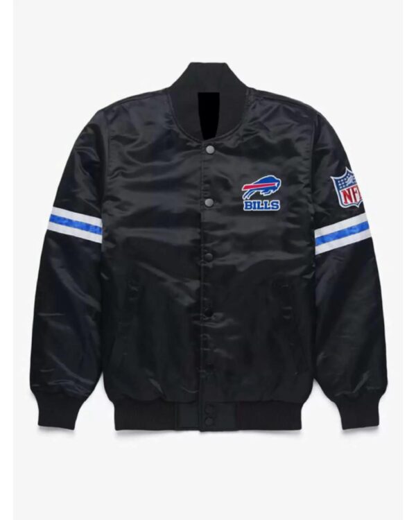 NFL Buffalo Bills Black Satin Jacket